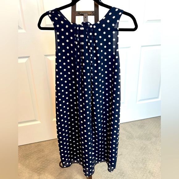 Dresses & Skirts - Beautiful brand new with tags navy blue and white polka dot sleeveless dress